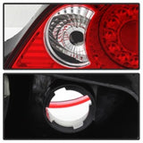 Spyder Acura RSX 02-04 LED Tail Lights Red Clear ALT-YD-ARSX02-LED-RC 5000385