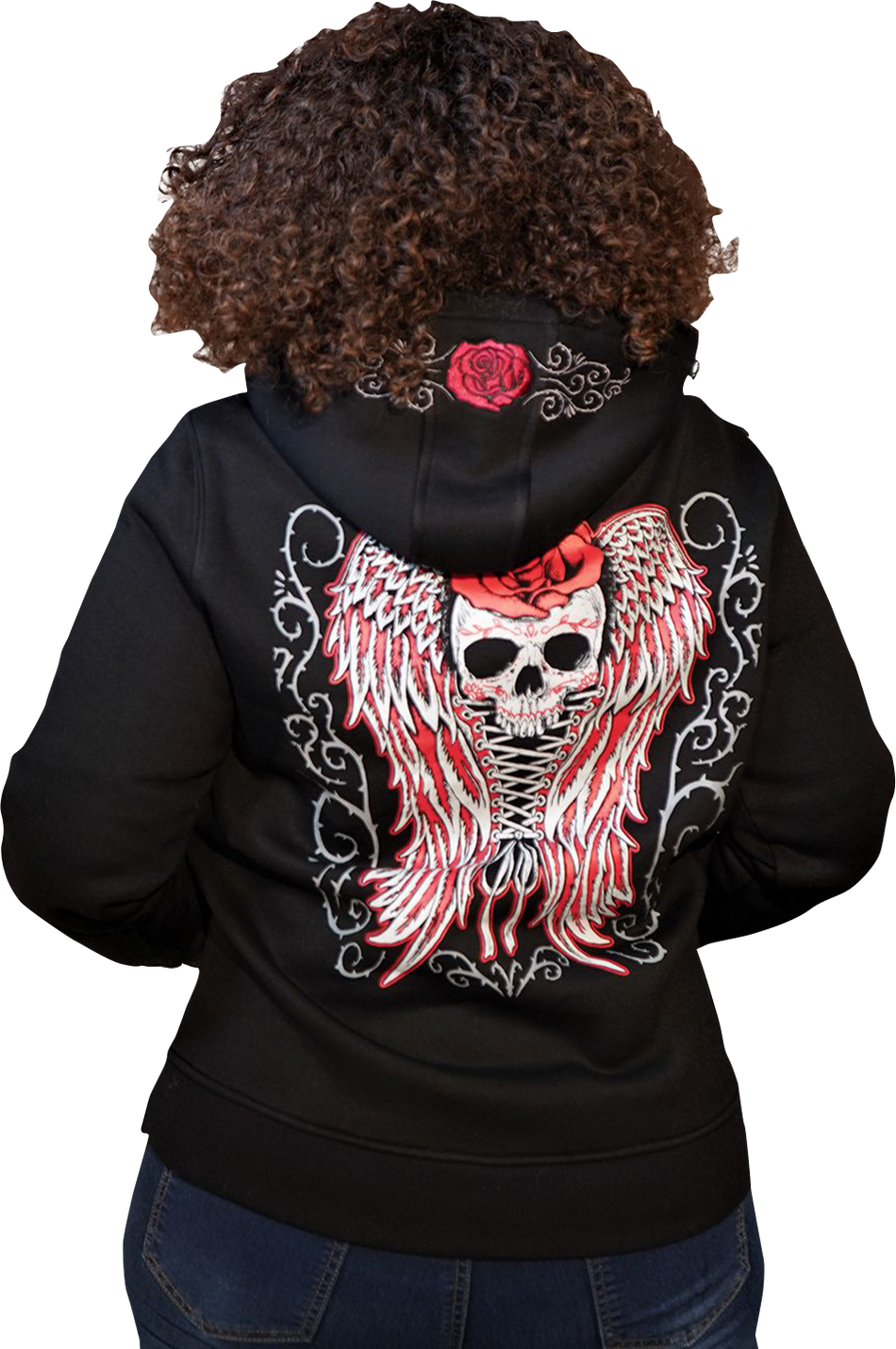 LETHAL THREAT Women's Skulls and Thorns Pullover Hoodie - Black - 1XL HD84071-1X