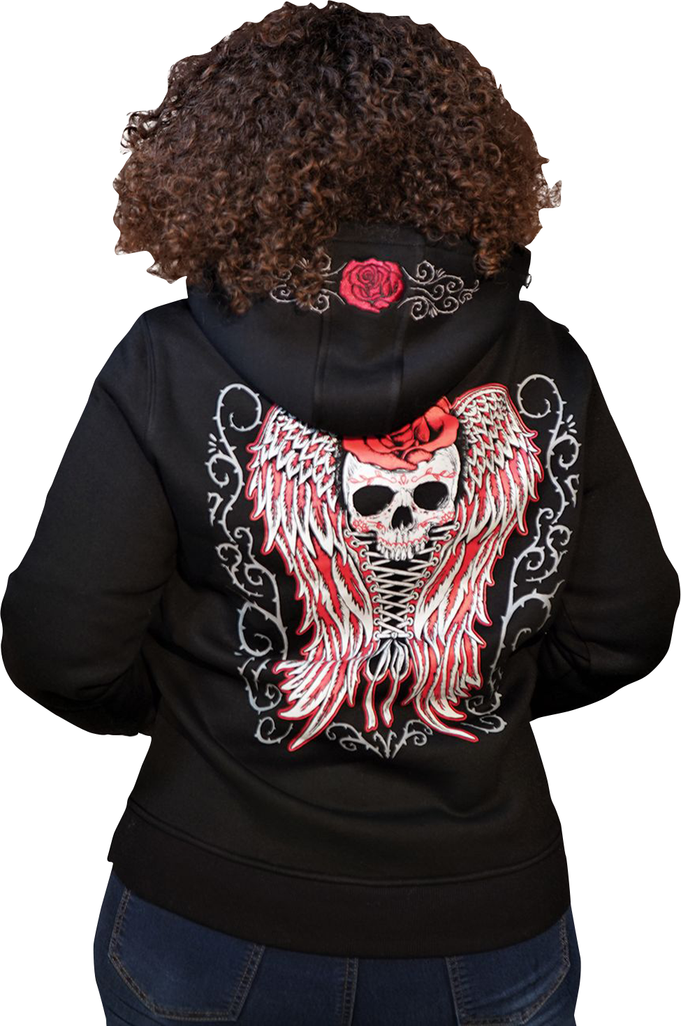 LETHAL THREAT Women's Skulls and Thorns Pullover Hoodie - Black - 3XL HD84071-3X