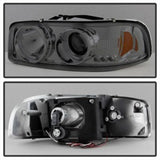 Spyder GMC Sierra 1500/2500/3500 99-06 Projector Headlights LED Halo LED Smoke PRO-YD-CDE00-HL-SMC 5009371