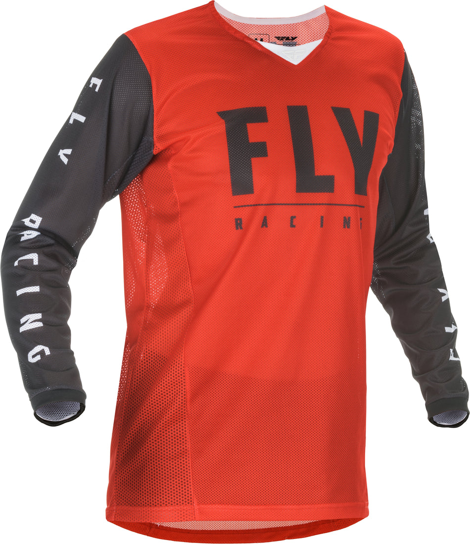 FLY RACING Kinetic Mesh Jersey Red/Black Md 374-312M