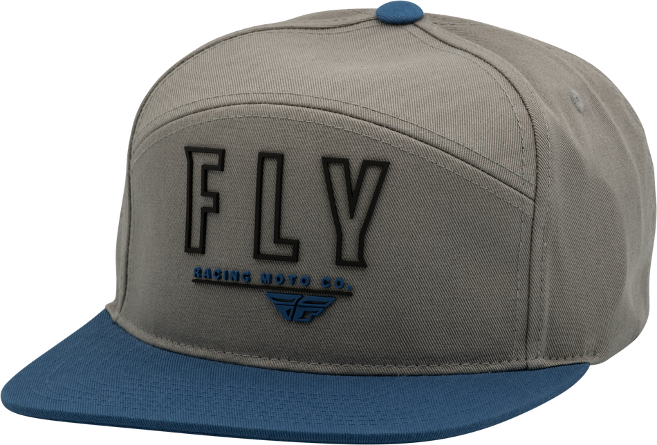 FLY RACING Fly Skyline Hat Light Grey/Blue 351-0027