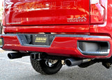 Gibson 20-21 Chevy Silverado 6.6L 2.5in Cat-Back Dual Split Exhaust System Stainless - Black Elite 65713B