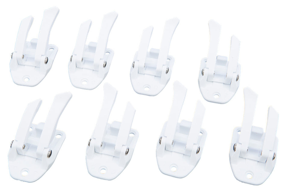 FLY RACING Buckle/Lever Kit Adult 07-15 White 8/Pc 360-5062
