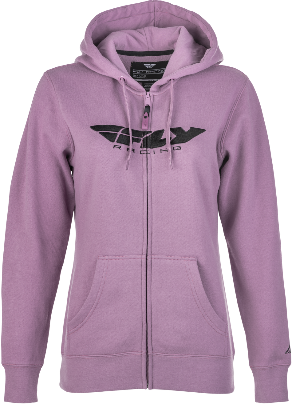 FLY RACING Women's Fly Corporate Zip Up Hoodie Mauve Md 358-0062M
