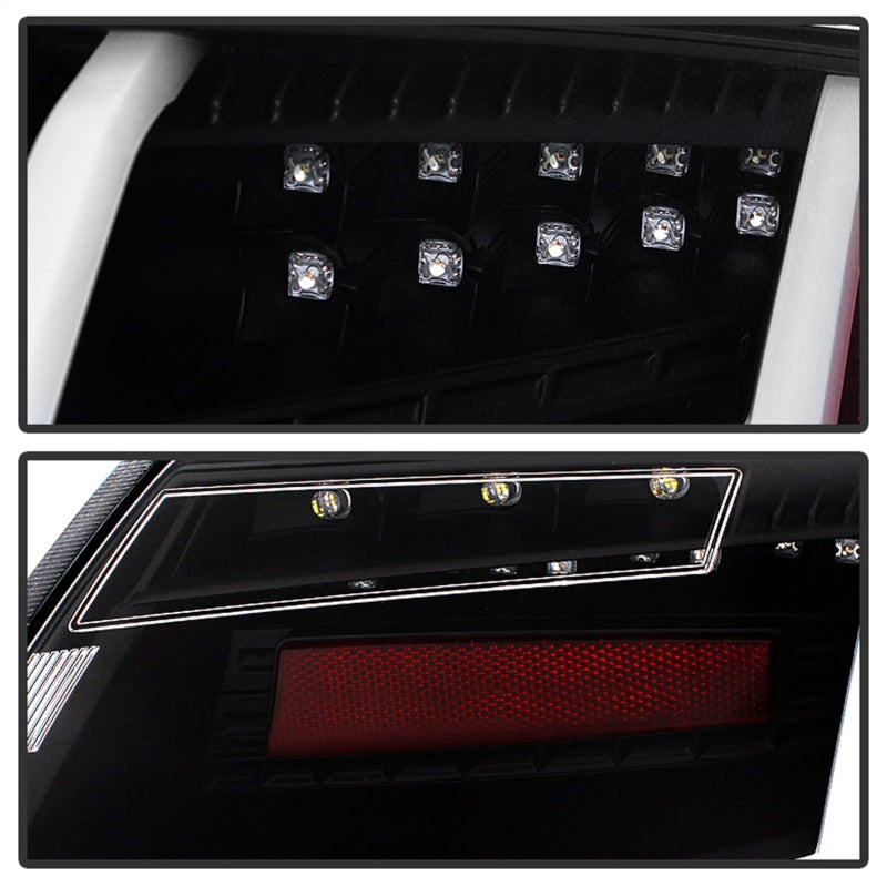 Spyder Audi TT 07-12 LED Tail Lights Black ALT-YD-ATT07-LED-BK 5081674