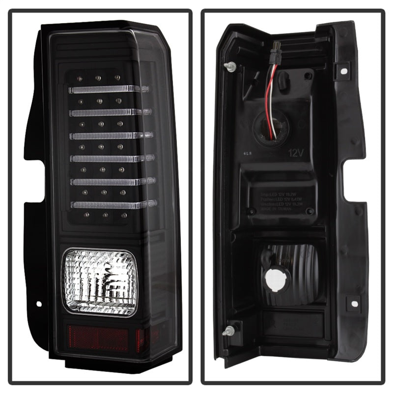 Xtune Hummer H3 06-09 ( Non H3T ) LED Tail Lights Black ALT-ON-HH306-LED-BK 5017697