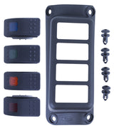 Daystar 2007-2018 Jeep Wrangler JK 2WD/4WD - A-Pillar Rocker Switch Pod (Switches Included) KJ71056BK