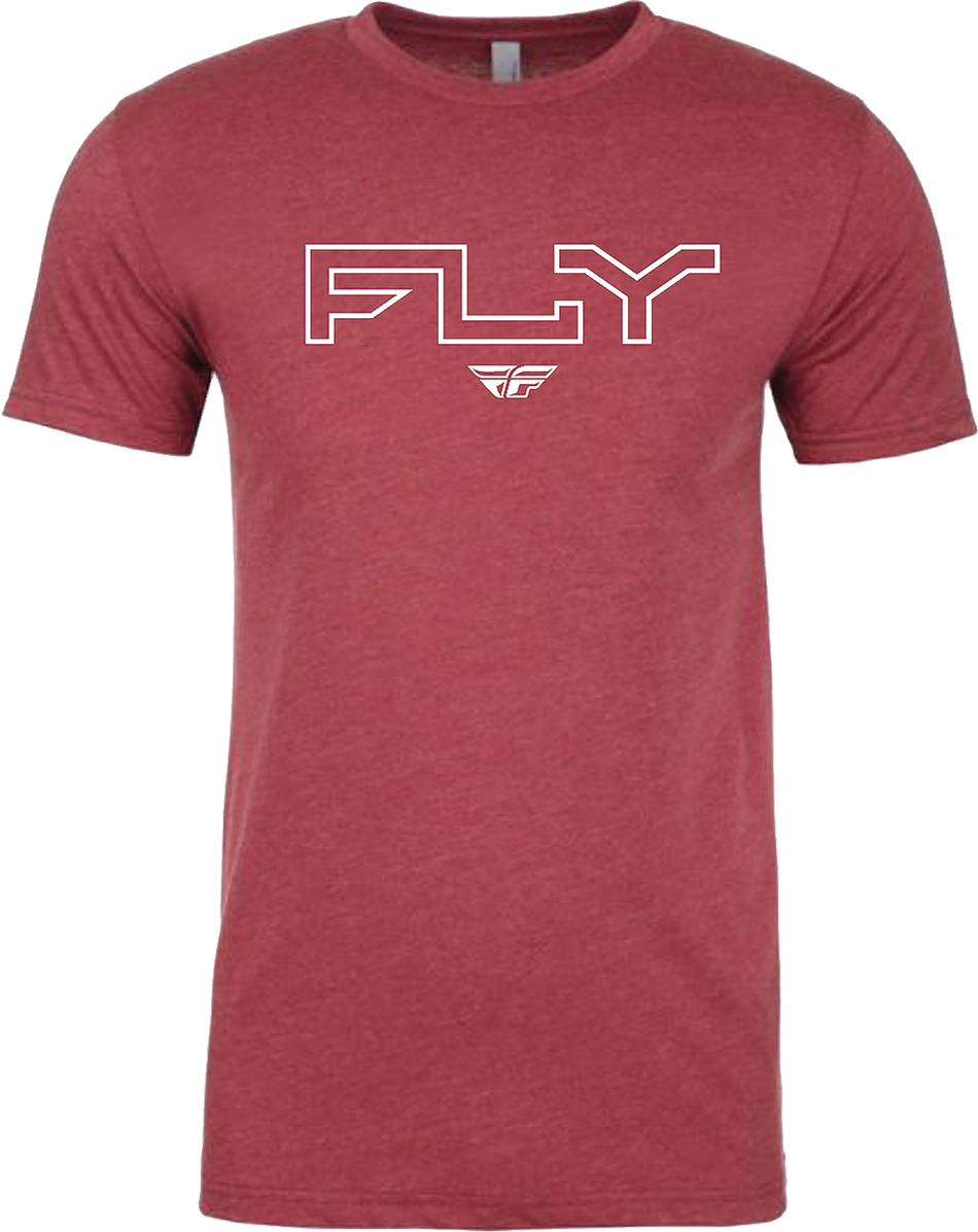 FLY RACING Fly Edge Tee Cardinal 2x 354-03092X