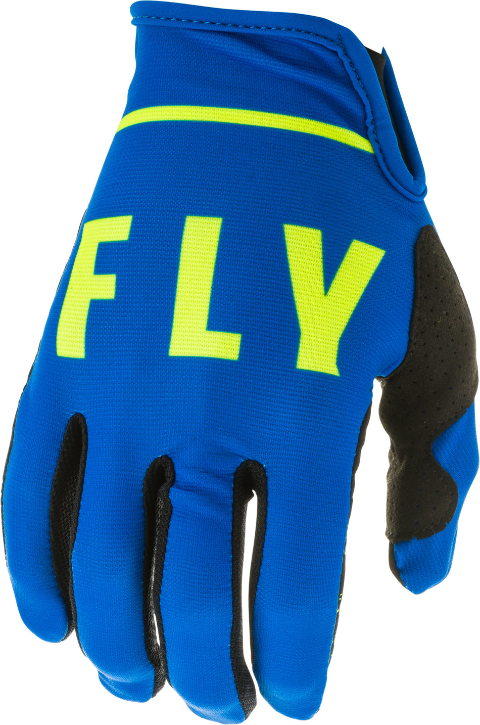 FLY RACING Lite Gloves Blue/Black/Hi-Vis Sz 04 373-71004