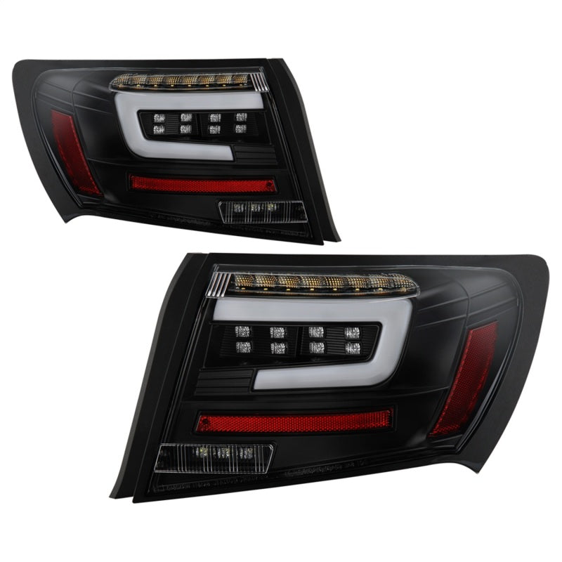 Spyder 08-11 Subaru Impreza WRX 4DR LED Tail Lights - Black ALT-YD-SI084D-LED-BK 5087966