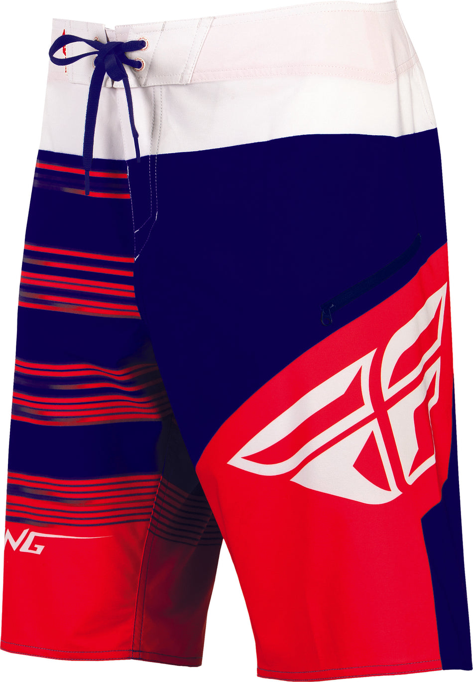 FLY RACING Influx Boardshorts Red/Blue/White Sz 28 353-19228