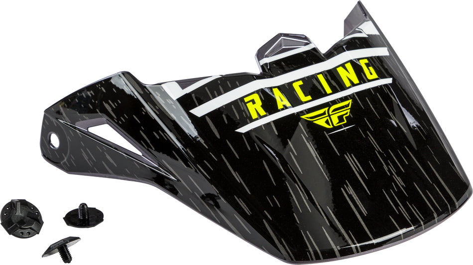 FLY RACING Kinetic K120 Helmet Visor Black/White/Hi-Vis F73-88173