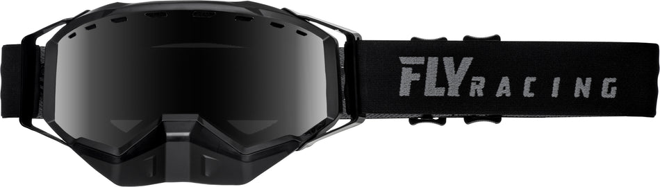 FLY RACING Zone Pro Snow Goggle Black W/Polarized Smoke Lens FLB-010