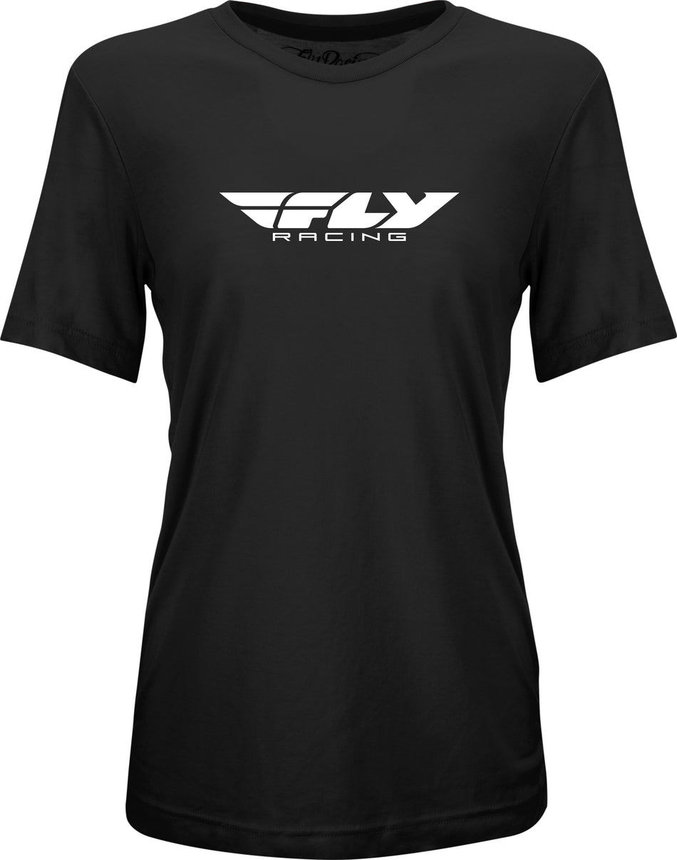 FLY RACING Women's Fly Origin Corporate Tee Black Md 356-0505M