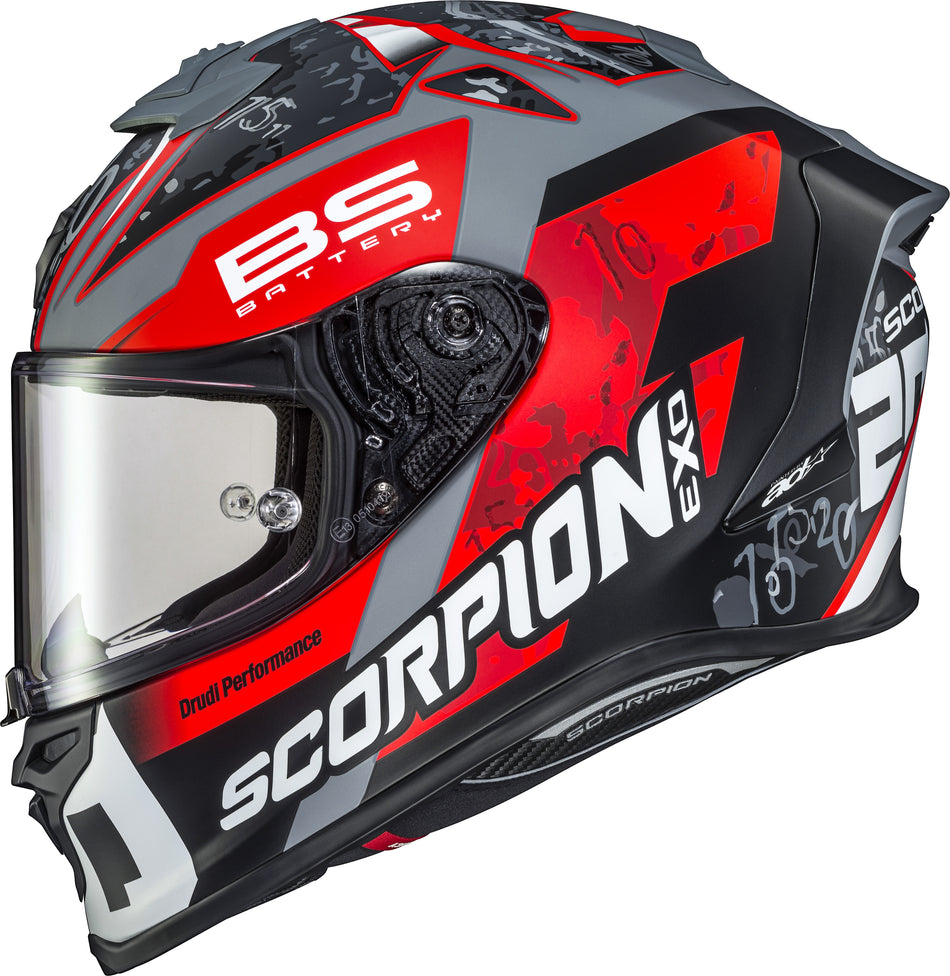 SCORPION EXO Exo-R1 Air Full Face Helmet Quartararo Red Lg R1-4015