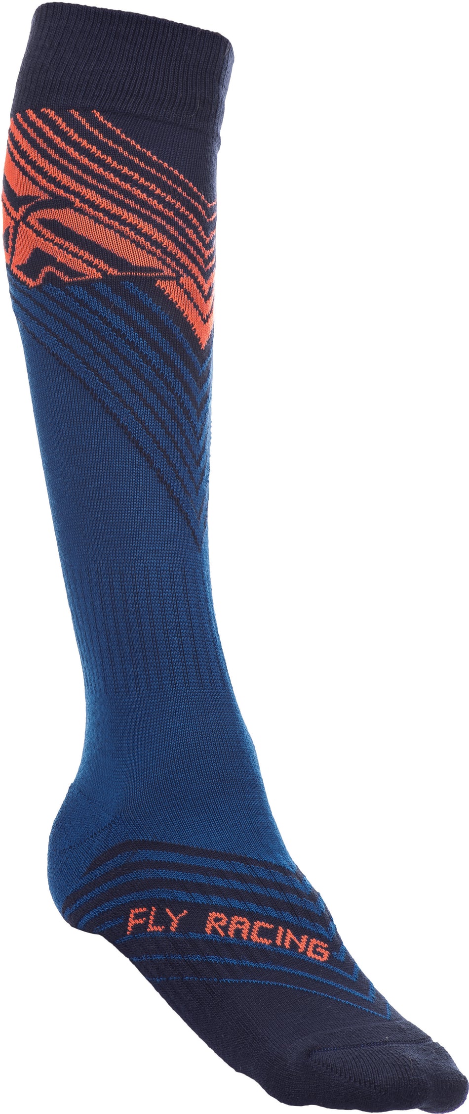 FLY RACING Fly Mx Socks Thin Orange/Blue/Black Lg 350-0431L