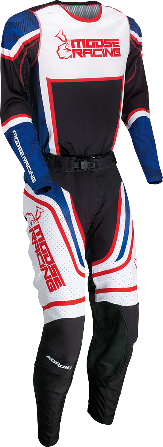 MOOSE RACING Agroid Jersey - Red/White/Blue/Black - 2XL 2910-7406