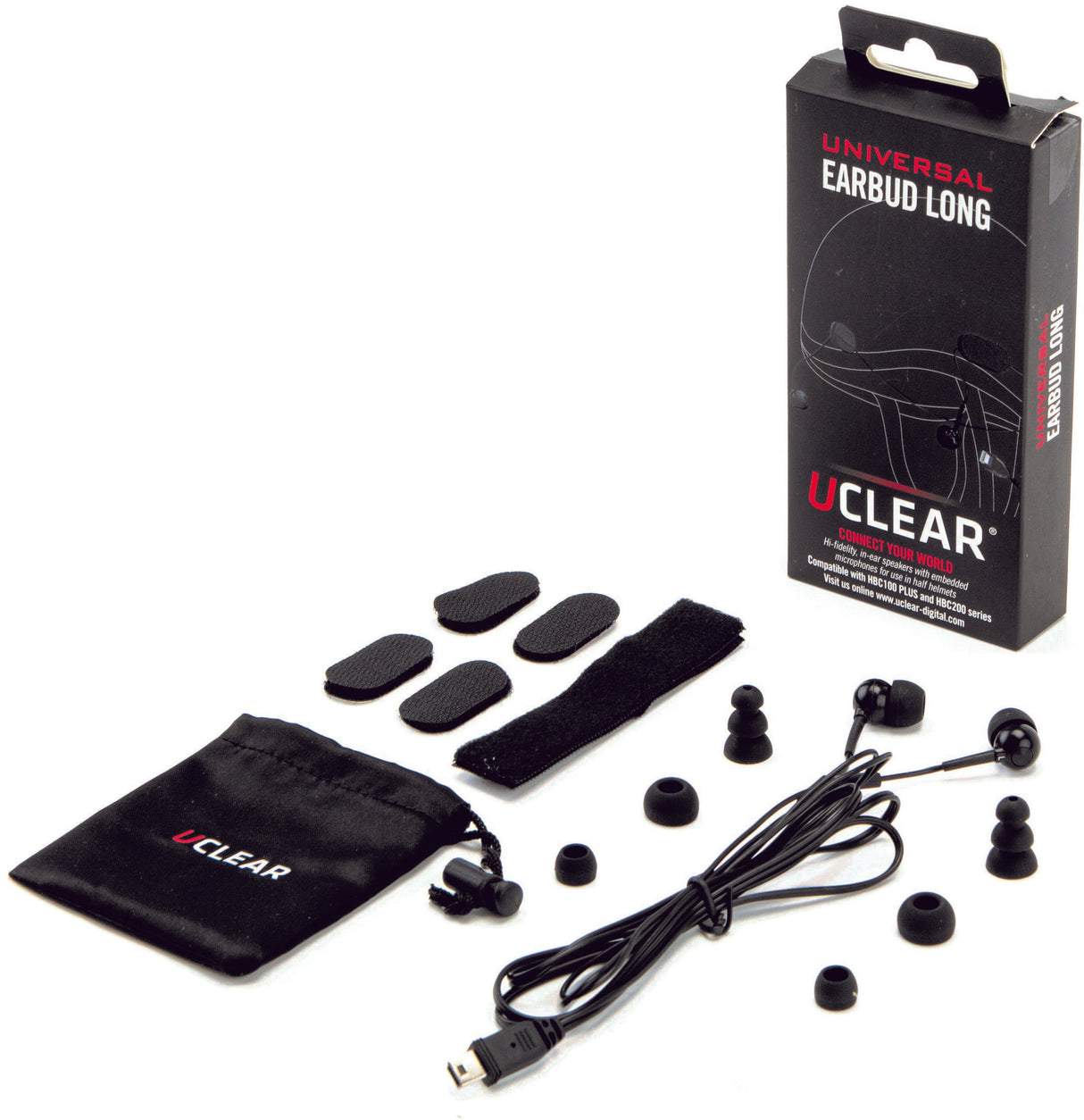 UCLEAR Half Helmet Earbuds For Hbc And Amp Series 11017