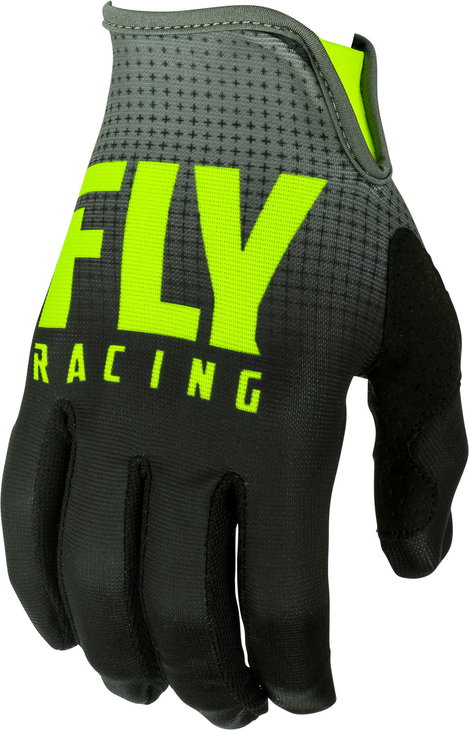 FLY RACING Lite Gloves Black/Hi-Vis Sz 04 372-01004