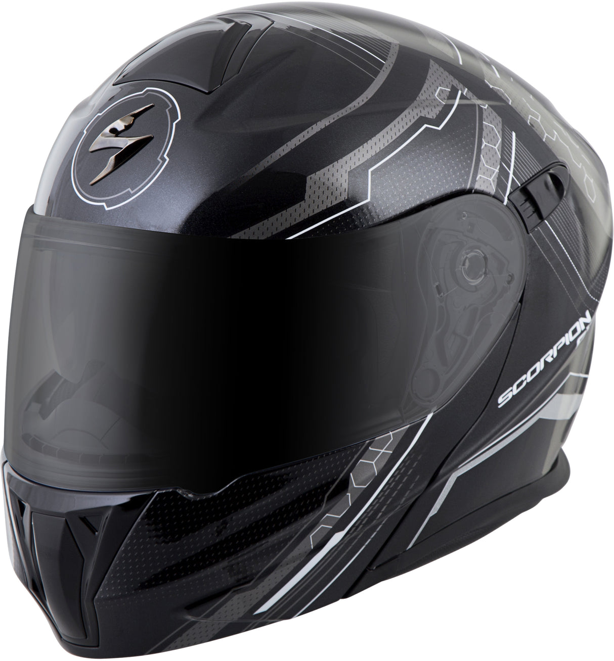 SCORPION EXO Exo-Gt920 Modular Helmet Satellite Silver 2x 92-1237