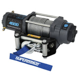 Superwinch 4500 LBS 12V DC 15/64in x 50ft Steel Rope Terra 4500 Winch - Gray Wrinkle 1145260