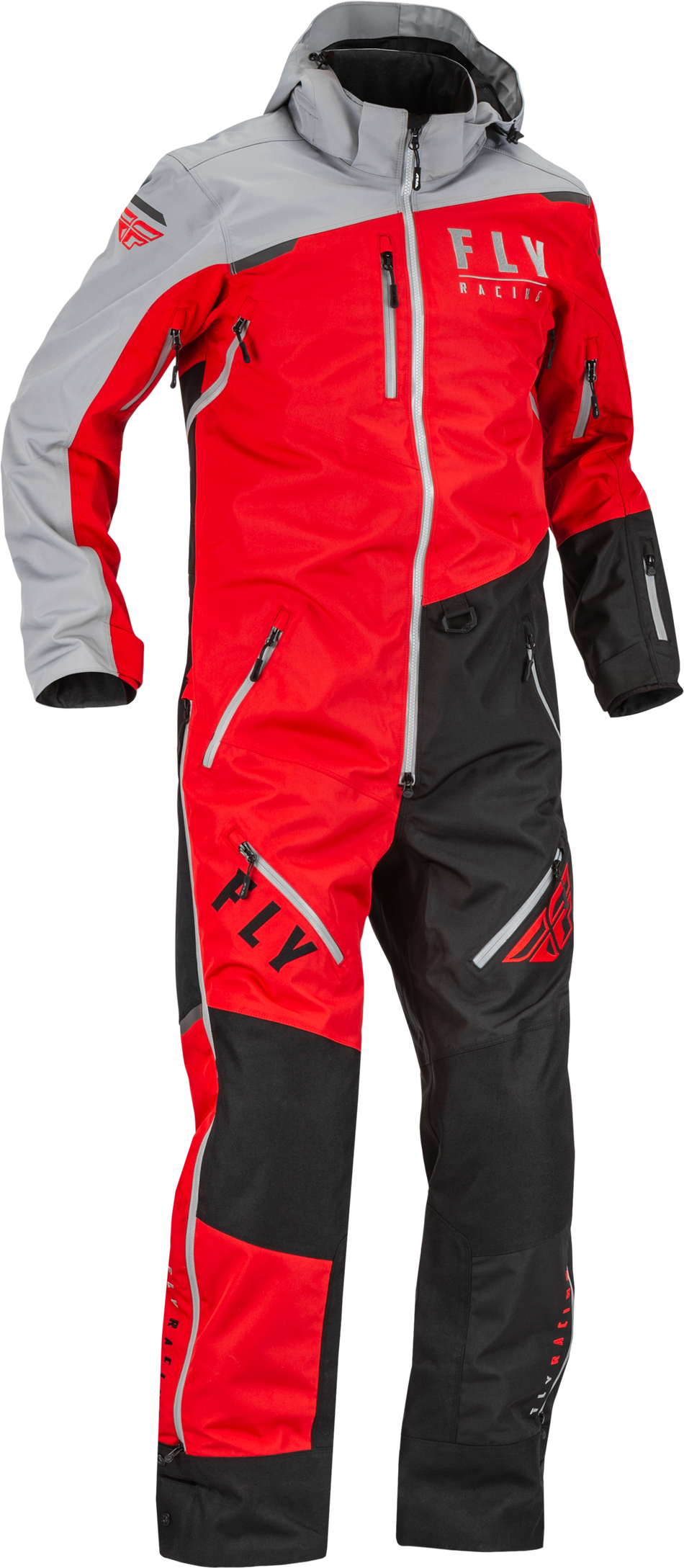 FLY RACING Cobalt Shell Monosuit Red/Grey Lg 470-4352L