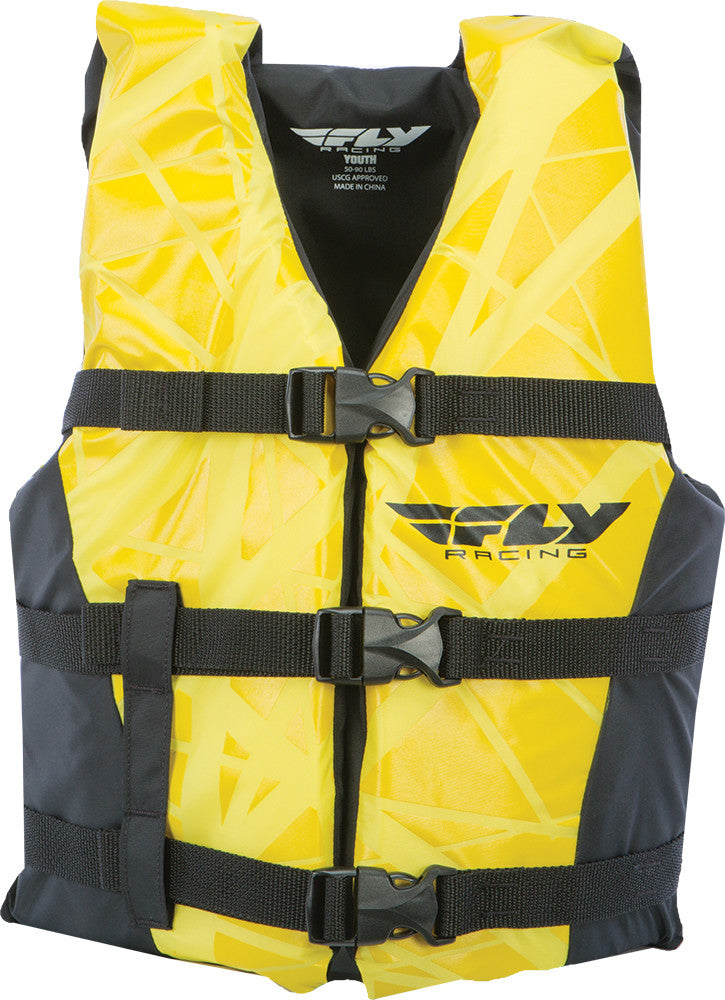 FLY RACING Nylon Vest Yellow/Black (Child) 112224-300-001-16