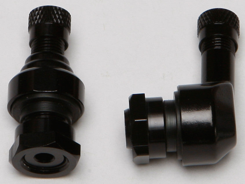 COMP. WERKES 90/Straight Air Valve. 11.3mm Black MPH-4207BK