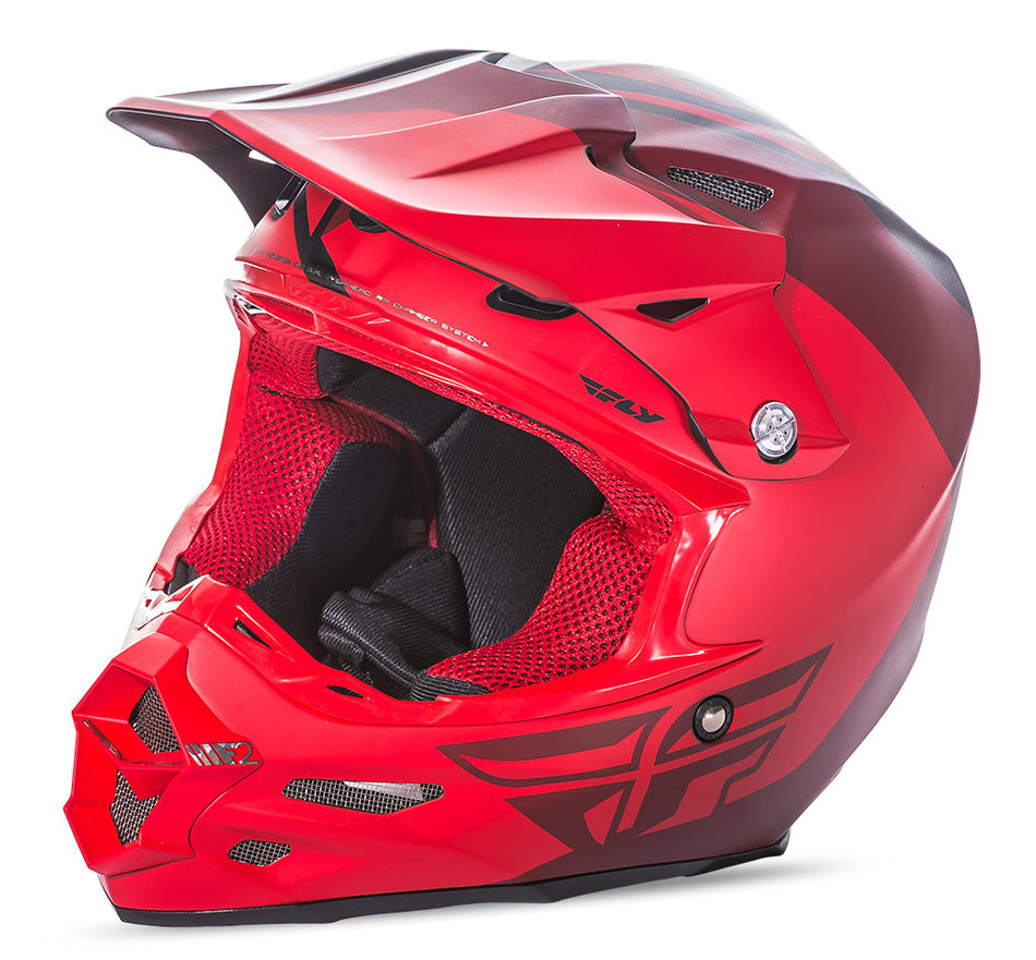 FLY RACING F2 Carbon Pure Helmet Matte Red/Black L 73-4132L