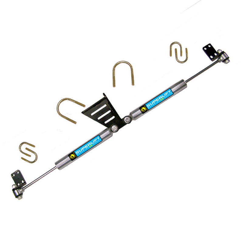 Superlift 07-18 Jeep Wrangler JK High Clearance Dual Steering Stabil. Kit- SR SS by Bilstein (Gas) 92105