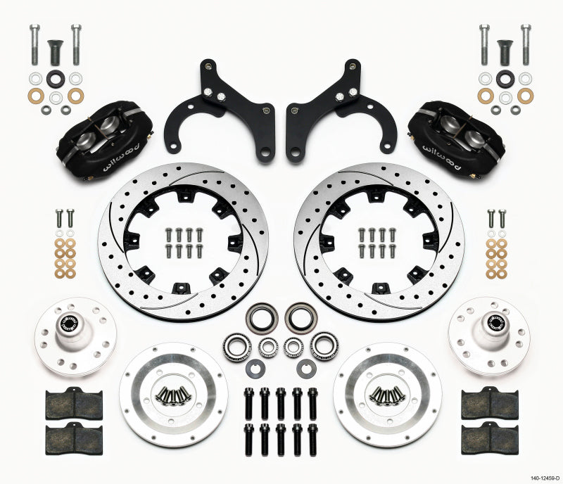 Wilwood Forged Dynalite Front Kit 12.19in Drilled 59-64 Chevy Impala / 63-64 Corvette 140-12459-D