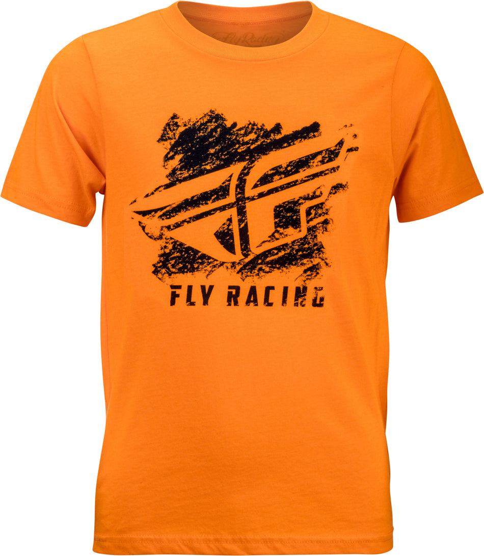 FLY RACING Fly Boy's Crayon Tee Orange Ym Orange Ym 352-1117YM