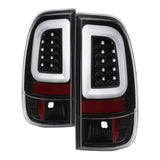 Spyder 08-16 Ford Super Duty F-250 V3 Light Bar LED Tail Lights - Black (ALT-YD-FS07V3-LBLED-BK) 5084712