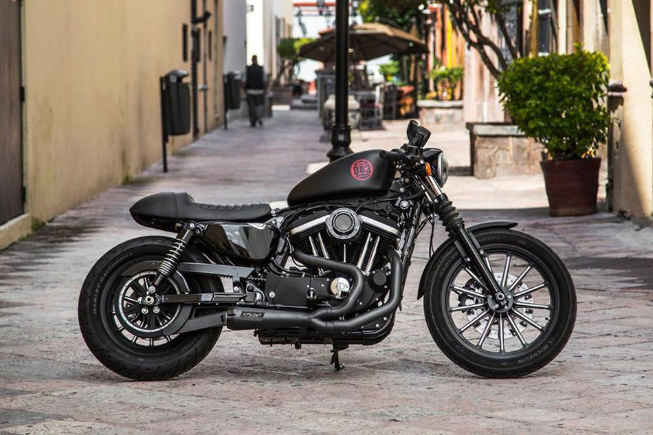 Two Brothers Megaphone Gen II 2-1 Cerámica Negro Sistema completo Harley Davidson Sportster 2014-2020 005-4700199-B 