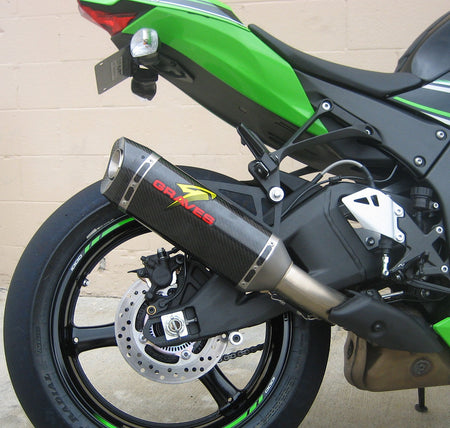 Kawasaki zx10r 16-21  cat back carbon exhaust system