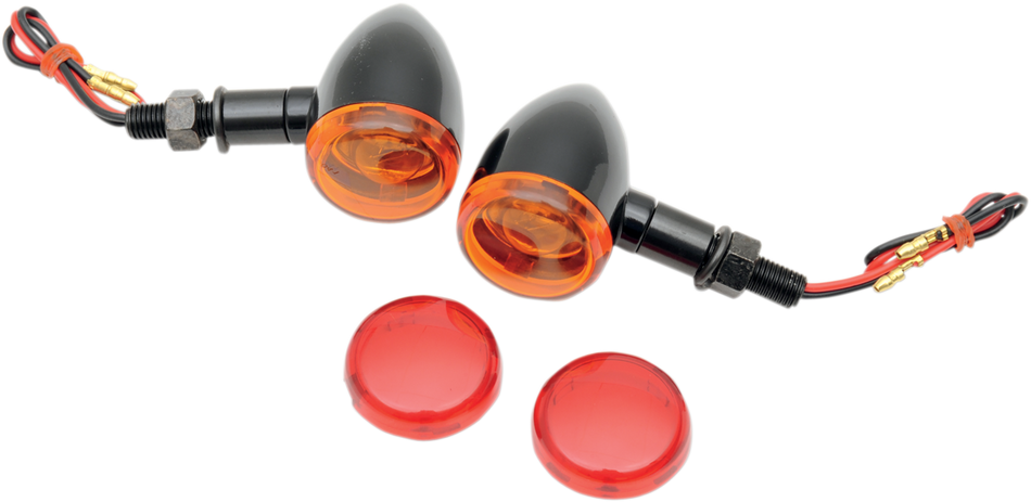DRAG SPECIALTIES Mini-Duece Marker Light Kit - Amber/Red 20-6390BA/RI