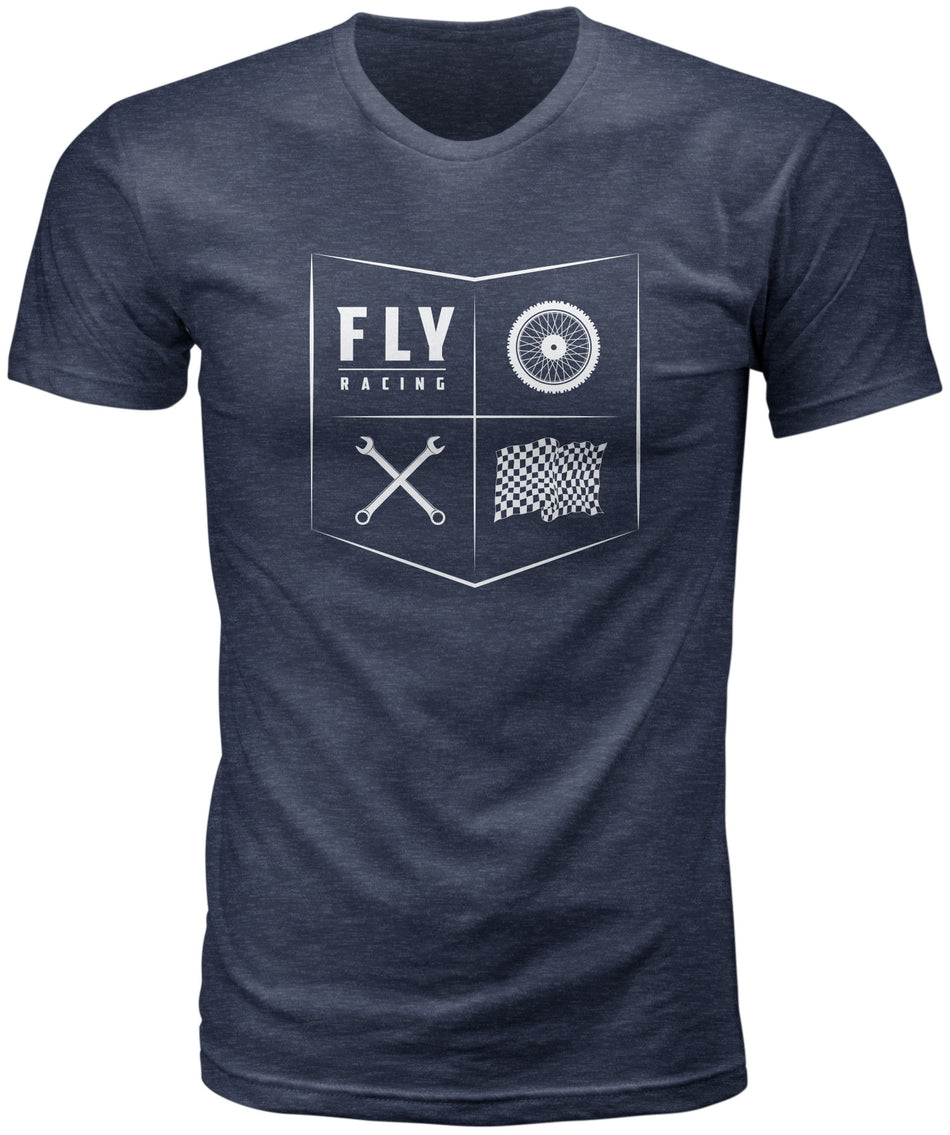 FLY RACING Fly All Things Moto Tee Midnight Navy Lg 352-1208L
