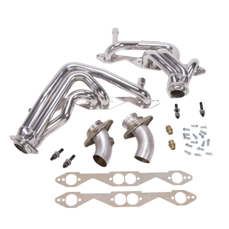 BBK 93-96 Chevrolet Impala SS Shorty Tuned Length Exhaust Headers - 1-5/8 Silver Ceramic 15950