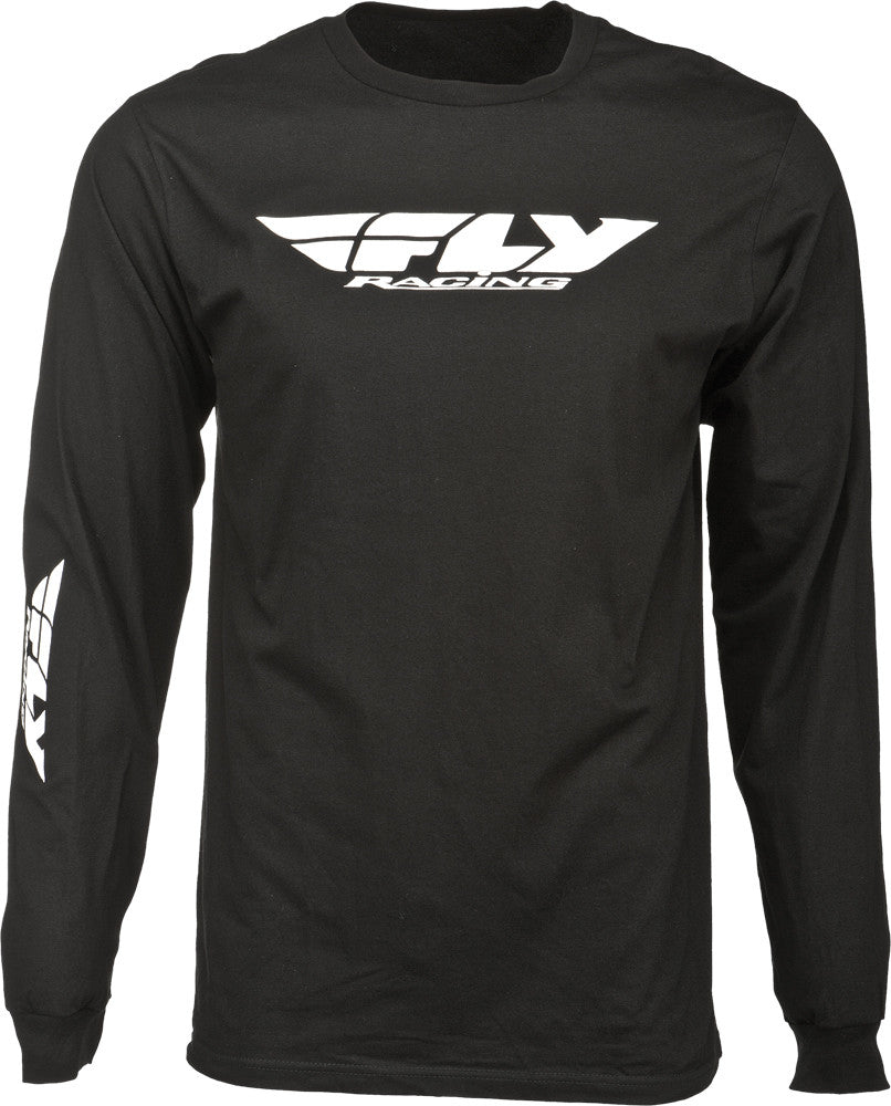 FLY RACING Corporate L/S Tee Black S 352-4040S