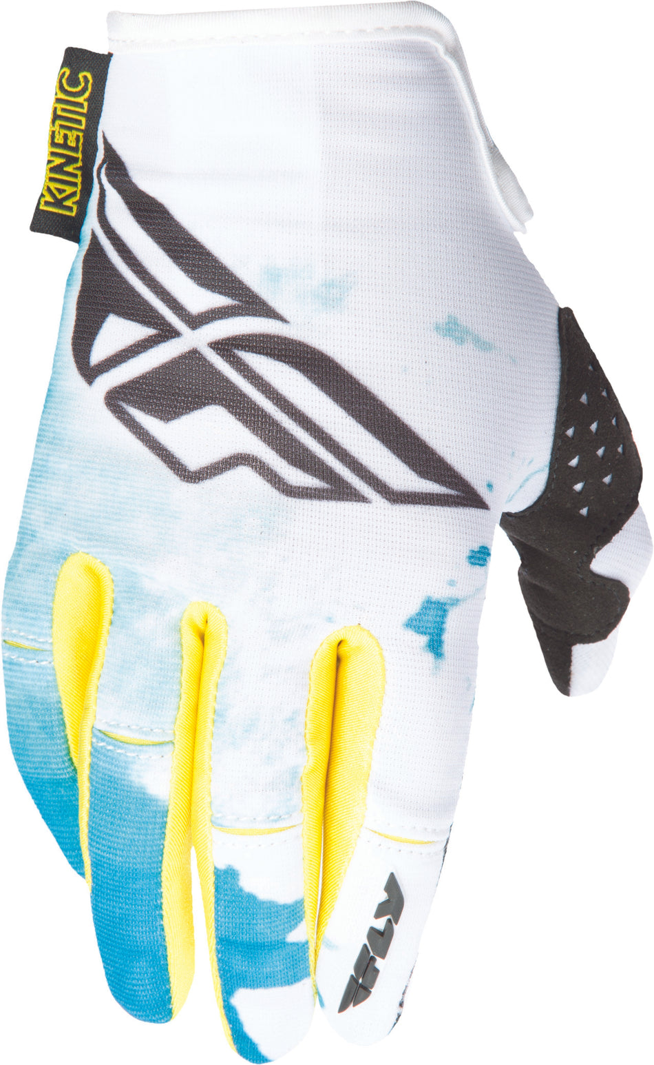 FLY RACING Kinetic Womens Glove Teal/Yellow L 370-61808
