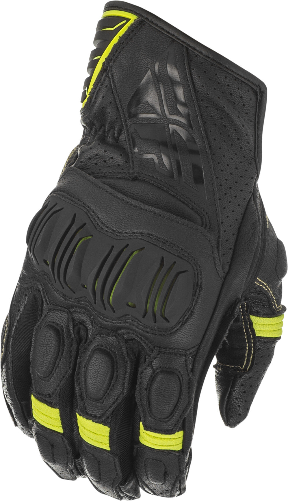 FLY RACING Brawler Gloves Black/Hi-Vis 3x 476-20913X