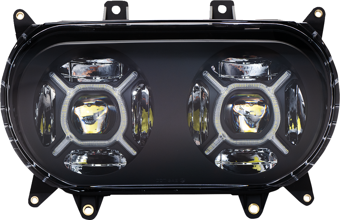 CUSTOM DYNAMICS LED Headlight - Black - Road Glide CD-RG-H-B