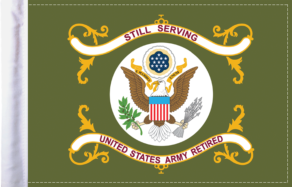 PRO PAD Retired Army Flag - 6" x 9" FLG-RTARM