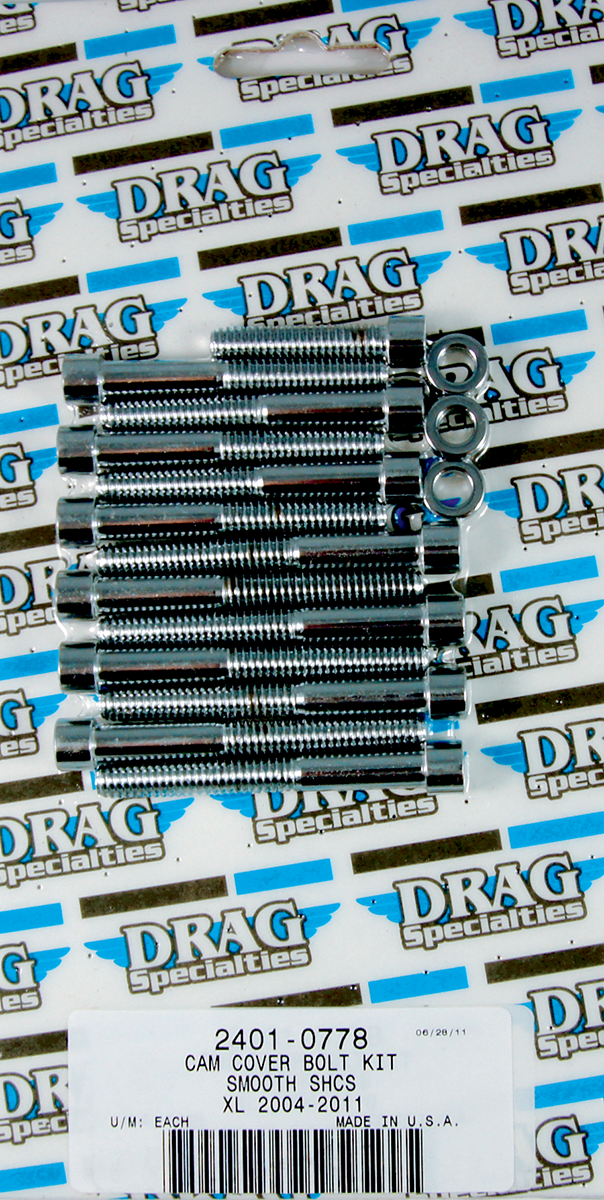 DRAG SPECIALTIES Smooth Camshaft Cover Bolt Kit - XL MK687S