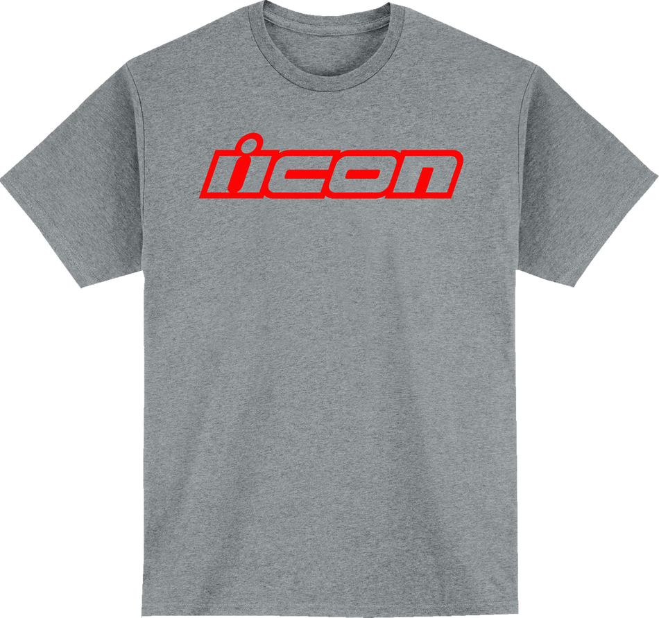 Camiseta ICON Clasicon - Gris jaspeado - Grande 3030-23285 