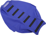 SDG 6-Ribbed Seat Cover - Black Ribs/Blue Top/Blue Sides 95938KBB