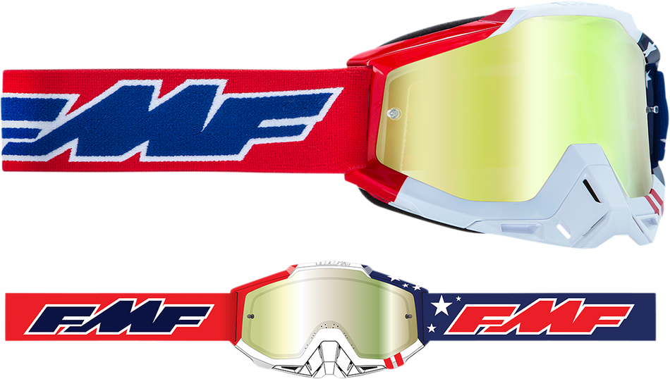 FMF PowerBomb Goggles - US of A - Gold F-50037-00006 2601-2982