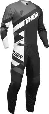 THOR Youth Sector Checker Jersey - Black/Gray - 2XS 2912-2406