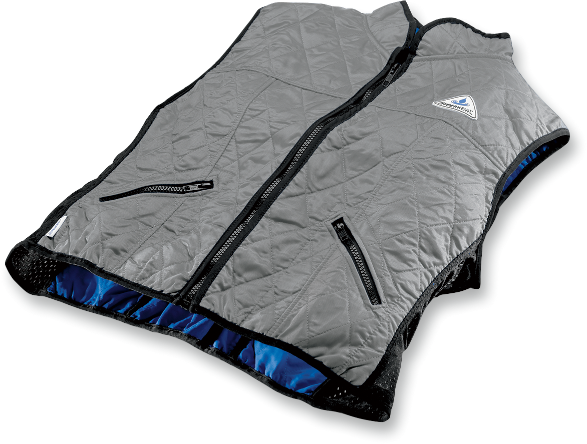 HYPER KEWL Women's Deluxe Cooling Vest - Silver - XL 6530F SV XL